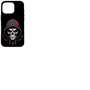 Sweat à Capuche tête de Mort Coque pour iPhone 16 Pro
