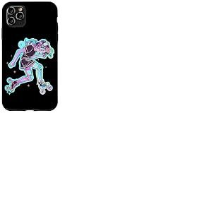 Roller Skating Girl Comic Style pour filles Coque pour iPhone 11 Pro Max