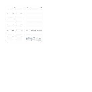 Quo Vadis - Recharge Agenda - 2026 - Italnote B - Semainier Horizontal - Fran&ccedil;ais - 12 mois et 1/2 de mi-d&eacute;cembre &agrave; d&eacute;cembre - 8,8x17 cm - Papier Clairefontaine blanc - Fabrication fran&ccedil;aise