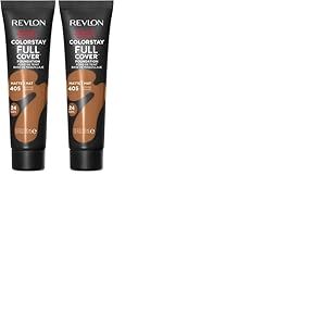 REVLON ColorStay Full Cover - Fond de Teint Couvrant Imperfections - Maquillage Teint - Couvrance optimale et fini mat - R&eacute;site &agrave; Toutes &Eacute;preuves - Effet Seconde Peau - ALMOND 30ml (Lot de 2)