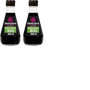 TANOSHI - Sauce Soja Bio - Idéale Pour Sublimer Le Goût Des Sushis, Makis et Autres - 200 ml (Lot de 2)