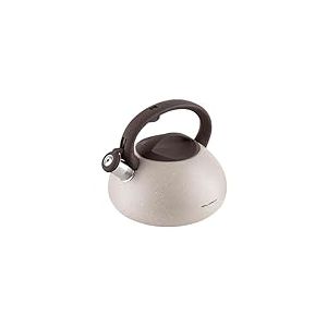 FLORINA - Bouilloire Inox (2,5 l) I Bouilloire Sifflante LAVA I Poignée Résistante à la Chaleur I Bouilloire non Electrique I Bouilloire Induction, Gaz I Pour Thé et Café I Couleur: Beige