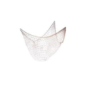 JNCH 2 * 1.5m Filet de P&ecirc;che D&eacute;coratif M&eacute;diterran&eacute;en D&eacute;coration Murale Suspendue Th&egrave;me de Plage Nautique Net de Poisson D&eacute;co Beige pour Maison Salon Bar