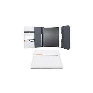 Rocketbook Capsule 2.0 Folio Cover pour Core, Panda et Fusion | 100% Recyclable, avec Porte-Stylo, Fermoir Magnétique et Rangement Intérieur | Gris, Format Lettre A4 21 cm x 29,7 cm