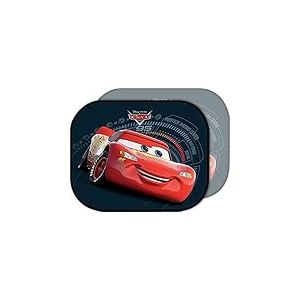 TataWay - Rideaux Pare-Soleil Disney Cars, Protègent des Rayons UV, Facile à Fixer, 2 Pièces, 44x35 cm, Multicolore, Unique, Polychlorure de Vinyle (PVC)