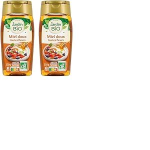 Jardin BiO &eacute;tic - Miel Doux Toutes Fleurs 350 g (Lot de 2)