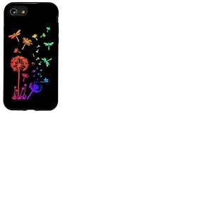 Pissenlits Arc-en-ciel Fleurs Sauvages Pissenlits Dandelion Coque pour iPhone SE (2020) / 7 / 8