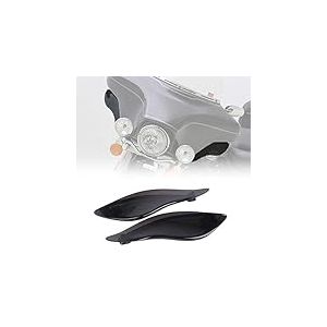 KIWI MASTER D&eacute;flecteurs d'air r&eacute;glables pour Pare-Brise, Compatible avec Harley Touring Electra/Street/Tri Glide CVO 2014-2023, fum&eacute;e fonc&eacute;e