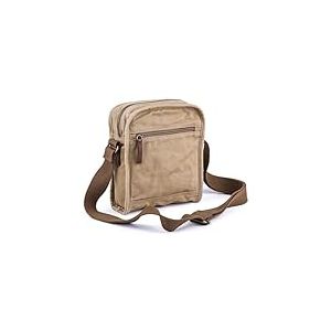 Gootium 40199KA Sac bandouli&egrave;re en Toile pour Homme Voyage Besace &agrave; Main Vintage &eacute;cole Universit&eacute; Randonn&eacute;e Petit en Plein Air Sport Occasionnels Loisir Sacoche R&eacute;tro Pack