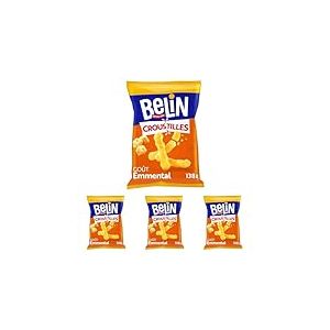 Belin Croustilles Go&ucirc;t Emmental 138 g (Lot de 4)