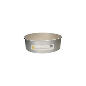 Wilton Decorator Preferred Moule à Gâteau Ronde Ø CM 27,5 x 10 H, Moule Professionnel Extra Profond, Matériau: Aluminium Anodisé Résiste, Gris