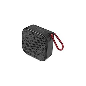 Hama Enceinte Bluetooth Pocket 3.0" (Mini Enceinte sans Fil Portable Légère, Basses intenses, Style Tendance, Étanche Eau et Poussière IP67, Autonomie 14h, USB-C, Prise Jack, 3.5W) Noir