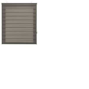 Blindecor Tablier de fenêtre Store Enrouleur Jour et Nuit Double épaisseur Gris Anthracite 125 x 180 cm Dimensions du Tissu 122 x 175 cm