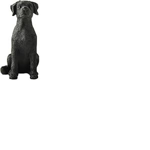 JFSM INC. 3.25" Labrador Dog Sitting Up Figurine - Black Lab Gift, Statue, Decor