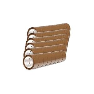 OFITURIA Ruban Adh&eacute;sif pour Emballage, Ruban Marron, Ruban pour Emballage Cartons D&eacute;m&eacute;nagement et Envois, Ruban Adh&eacute;sif pour Emballer, Bande Adh&eacute;sive S&eacute;curis&eacute;e R&eacute;sistante (38mmx66m, 48 rouleaux)