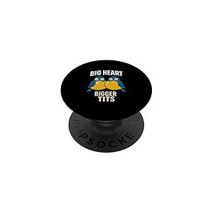 Oiseaux drôles aux Gros cœurs et aux Gros Seins PopSockets PopGrip Adhésif