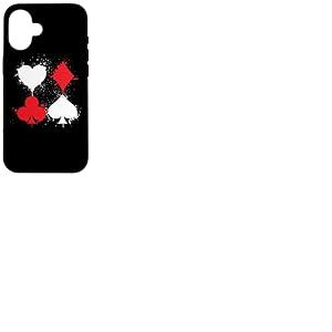 Cartes &agrave; Jouer Poker C&oelig;ur B&ecirc;che Diamant Club Coque pour iPhone 16