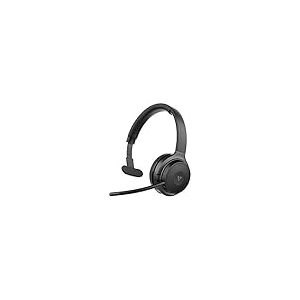 V7 HB605M Casque sans Fil Bluetooth Mono avec Microphone et Support Amovible pour PC, Mac, iPhone, Android, Bluetooth 5.0, Microsoft Teams, Zoom, Google Voice, Skype