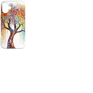 Saule pleureur | Mosaïque colorée Coque pour iPhone 16 Plus