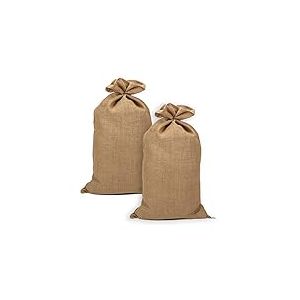 La Cordeline ACJN28PAL-L2 Lot 2 Sacs Pommes de terre Toile de Jute 60x105 cm, 305 gr/m2, 50kg Naturel