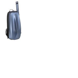 GEWA Space Bag Bleu avec étui à archet - Étui/sac à dos pour violon 4/4-3/4 - Couvercle extérieur en polycarbonate - Dos ergonomique - Compartiments pour accessoires
