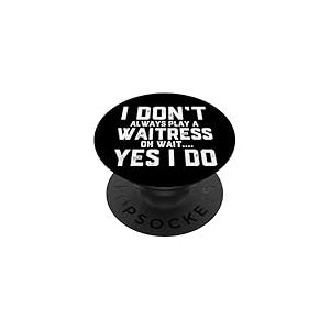 Costume de Serveuse de Restaurant pour Un Service d&eacute;contract&eacute; gastronomique PopSockets PopGrip Adh&eacute;sif