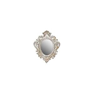 Biscottini Miroir d'entrée Cadre Baroque 40x3x30 cm Made in Italy | Miroirs décoratifs muraux | Miroir argenté