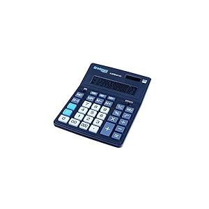 Calculatrice de Bureau Donau Tech Office K-DT5141-01 Affichage 14 Chiffres / 201 x 155 x 35 mm/Couleur : Noir/Double Alimentation Solaire - Fonctionne sur Batterie/Design Compact