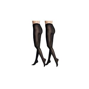 Hudson Simply - Collant - 55 DEN - Femme - Lot de 2 - Noir (Black 0005) - 38/39 (Taille Fabricant:38/40)