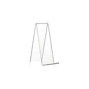 VITAdisplays Lot de 10 Supports inclinés de, Support de Livre et Support pour Petits Articles en PLEXIGLAS d'origine, Transparent 15.0 cm