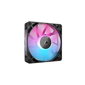 Ventilateur auxiliaire de 120 mm avec éclairage RVB, design optimisé pour la circulation d'air et faible bruit, connexion iCue