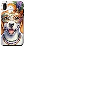 Chien en Porcelaine Mardi Gras Coque pour iPhone XS Max