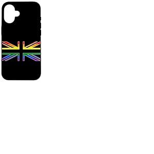 Drapeau Union Jack LGBTQ GAY Pride arc-en-ciel Royaume-Uni Coque pour iPhone 16