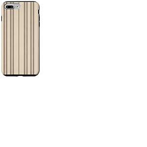 Beachy Boho Coastal Stripes Sable Dune Bois flott&eacute; Taupe Coque pour iPhone 7 Plus/8 Plus