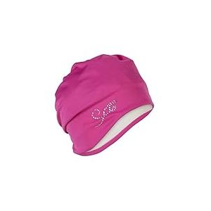 Fashy Bonnet de Bain en Tissu Rose avec Strass pour Femme