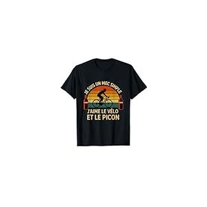 Picon v&eacute;lo ap&eacute;ro t-Shirt id&eacute;e Cadeau pour Cycliste Homme T-Shirt