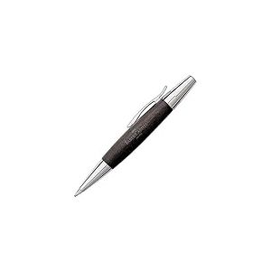 Faber-Castell 148230 - Stylo-plume résine e-motion / crocodile, ressort: M, boîte-cadeau incluse, couleur de la tige: noir / argent