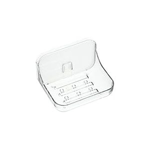 Addis Invisifix de Salle de Bain Porte-Savon, Translucide, 9.5 x 12 x 8 cm
