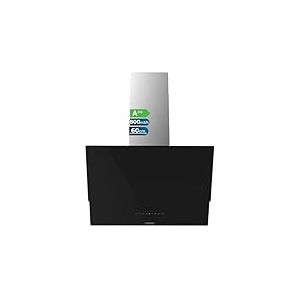 Cecotec Hotte Aspirante 60 cm Bolero Flux DT 608001 Glass Black A++. Hottes avec puissance d'aspiration de 800m³/h, moteur de 210W, contrôle tactile, 3 niveaux et éclairage LED.
