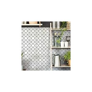 Stickers adhésifs carrelages | Sticker Autocollant Carreaux de Ciment - Mosaïque carrelage Mural Salle de Bain et Cuisine | Carreaux de Ciment adhésif Mural - azulejos 20 x 20 cm - 9 pièces