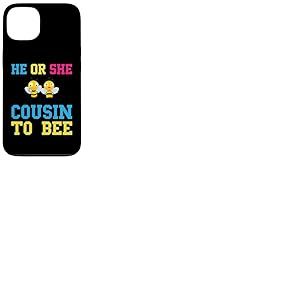 He Or She Cousin To Bee Baby Shower Party Révélation du sexe Coque pour iPhone 13