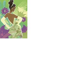 Komar Décoration murale - Princesse Disney Tiana - Vert - Dimensions : 50 x 70 cm - Pour chambre d'enfant