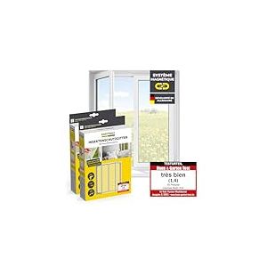 EASYmaxx Moustiquaire de fen&ecirc;tre avec Fixation magn&eacute;tique innovante | Moustiquaire jusqu'&agrave; 150x180 cm d&eacute;coupable Individuellement, Pas de per&ccedil;age ni de vissage | Fixation avec 12 aimants [2 Pi&egrave;ces]