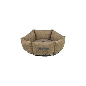 TRIXIE 37548 Viviana Lit Rond pour Chien Ø 50 cm Marron – Lit Rond avec Housse en Velours Doux – Panier pour Chien pour Petits Chiens – Coussin fermement intégré – Fond antidérapant – Doux et Lavable