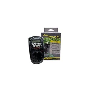 Lucky Reptile Pro Timer II - Programmateur à la Seconde avec contrôle d'intervalle - Minuteur numérique Prise avec 8 programmations configurables - pour Terrarium - Minuteur Digital - 3500W