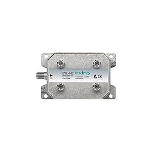 Axing BVE 4-02 splitter distributeur repartiteur 2 voies sorties pour FM CATV télévision numérique par câble (5-1000 MHz)