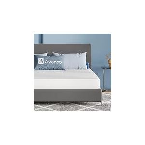 Avenco Matelas 120x200, 18CM, Matelas à Mémoire de Forme en Gel, Mousse en Matériau Bambou, Certifié Sûr et Fiable par CertiPUR-US et Oeko-TEX, Sommeil Frais, Evacuation de L'humidité, Lavable
