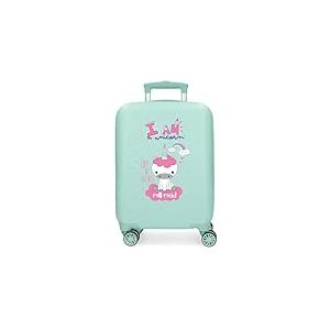 Roll Road I Am Unicorn Valise de Cabine Rigide en ABS avec Fermeture &agrave; Combinaison lat&eacute;rale 28,4 l 2 kg 4 Roues Doubles Bagage Main Bleu 33 x 50 x 20 cm, Turquoise, 33x50x20 cms, Valise Licorne