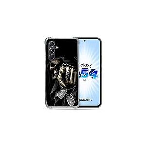 Cokitec Coque Renforcée en Verre Trempé pour Samsung Galaxy A54 5G Tete de Mort Your Next