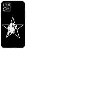 Pochoir mignon jolie fille timide femme étoile Graffiti Art Coque pour iPhone 11 Pro Max